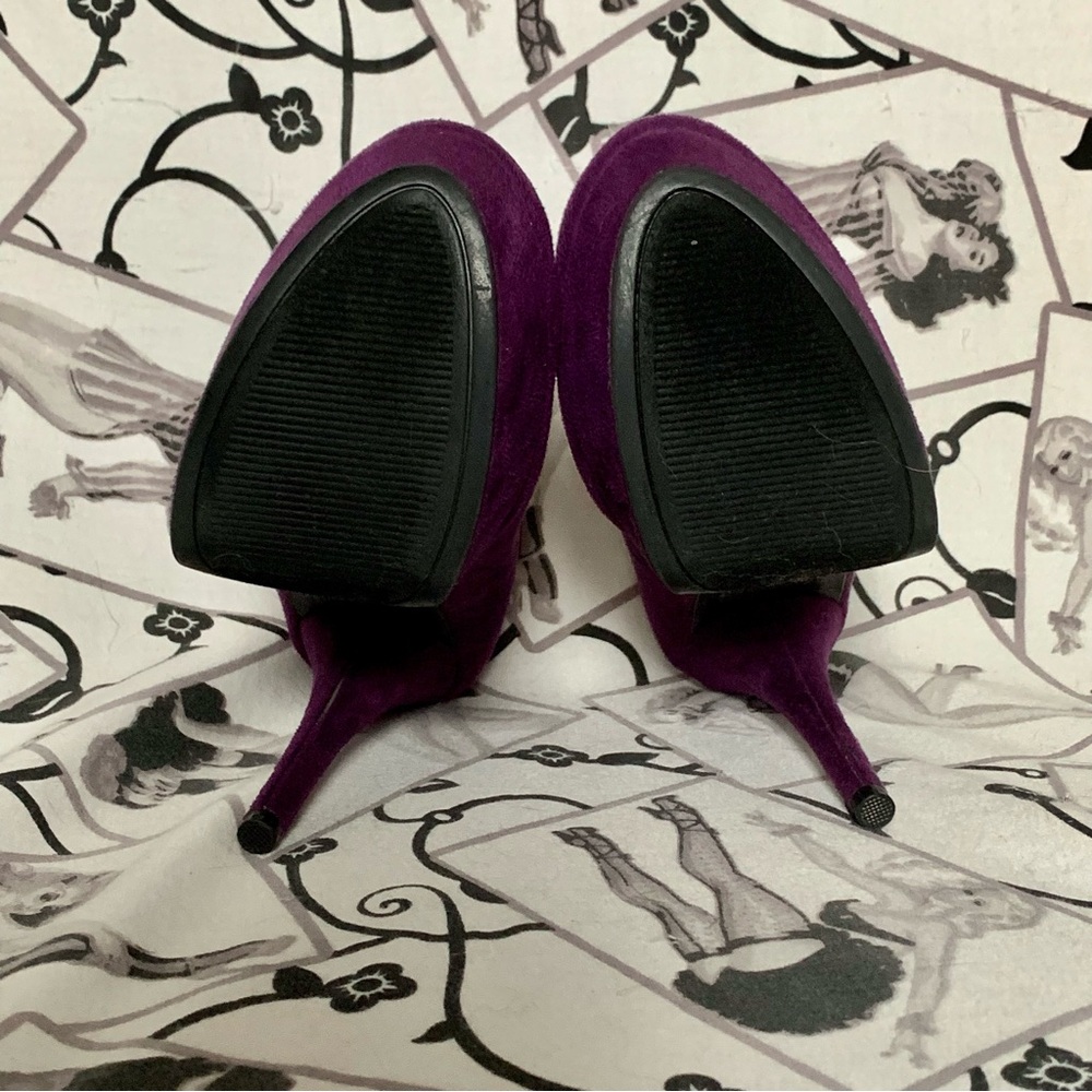 Purple Platform Pumps - Picture 6 of 12